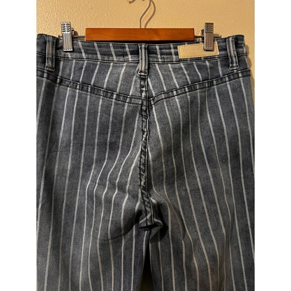 Women's Rock & Roll Denim High Rise Extra Stretch Striped Trouser Jeans Size 29 - Picture 4 of 6